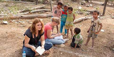 Olivia Gerig s’est inspirée de ses missions avec Handicap International, au Cambodge et au Laos, pour écrire son dernier roman.  © Nicolas Axelrod