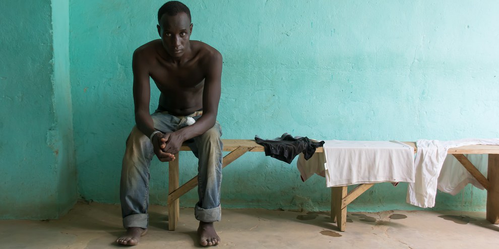Manumbe N’Diaye a trouvé refuge dans la maison des migrants. © Bettina Rühl