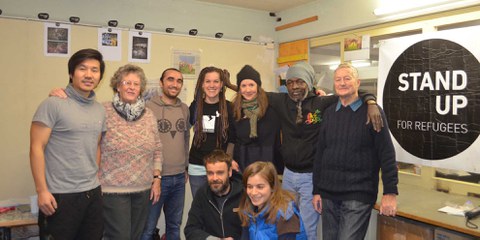 Stand up for Refugees compte une dizaine de bénévoles réguliers, notamment des retraité·e·s et des requérant·e·s d'asile. © Amandine Thévenon
