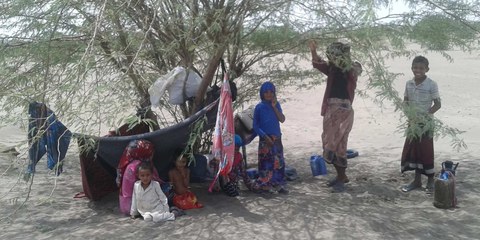 Les personnes déplacées depuis un an ont généralement épuisé toutes leurs économies. Certaines n’ont parfois aucun toit et sont exposées aux intempéries. © UNHCR Rawabi Al Nahdah