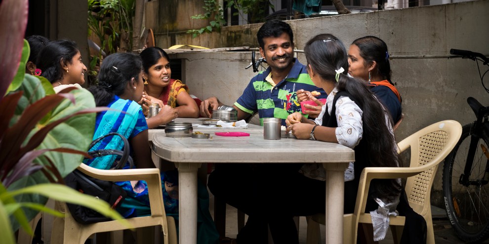 L'équipe d'Amnesty Inde, au Bangalore © Oliver Wolff