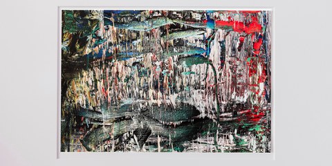 Gerhard Richter, Cut, 2018 – Cette oeuvre du célèbre peintre allemand Gerhard Richter fait partie du coffret d’oeuvres vendues par « Art 19 ». © Gerhard Richter
