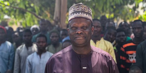 L'ex-général Abdullahi Ishaq dans un camp de déradicalisation. © Betina Rühl