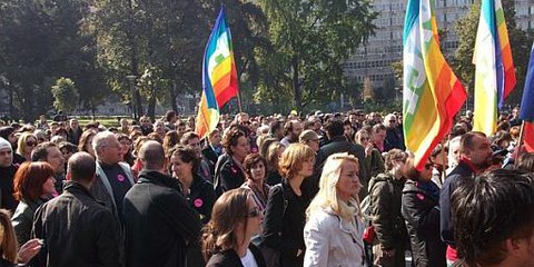 La première Gay Pride organisée à Belgrade depuis près de dix ans. © AI