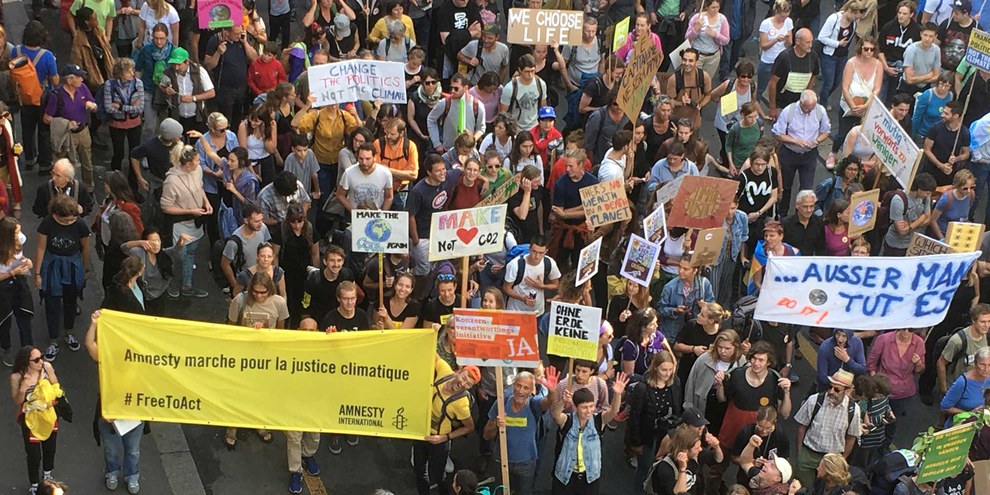Le droit de réunion pacifique est protégé par la Constitution. © Amnesty International