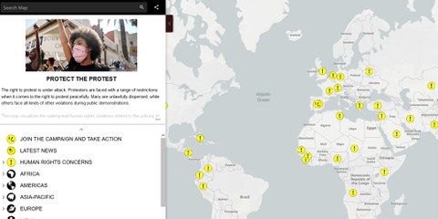 Une carte interactive dévoile les violences cautionnées par les États contre les manifestant·e·x·s