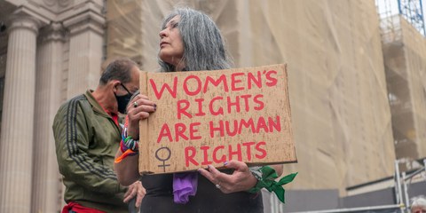 Marche de la Journée internationale de la femme de 2021 à Melbourne. © Matt Hrkac / wikicommons