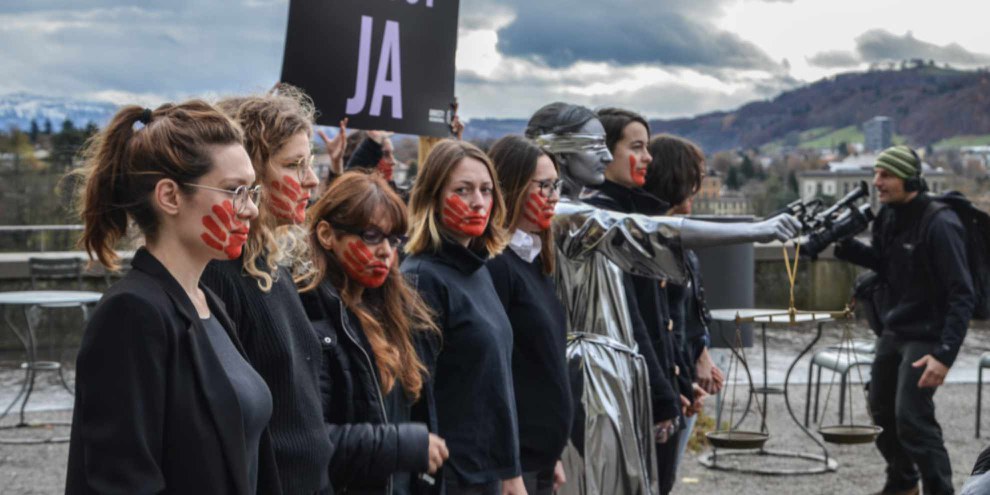 Campagne : «Seul un OUI est un OUI» © AI