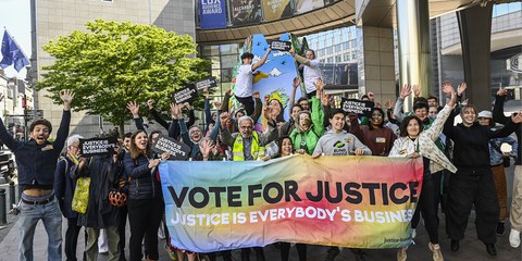 L'engagement de la société civile pour une législation européenne forte sur la responsabilité des entreprises a enfin payé. © PHILIP REYNAERS/ECCJ