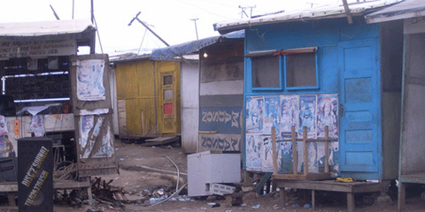 Bidonville de Old Fadama, Accra, Ghana. © AI 