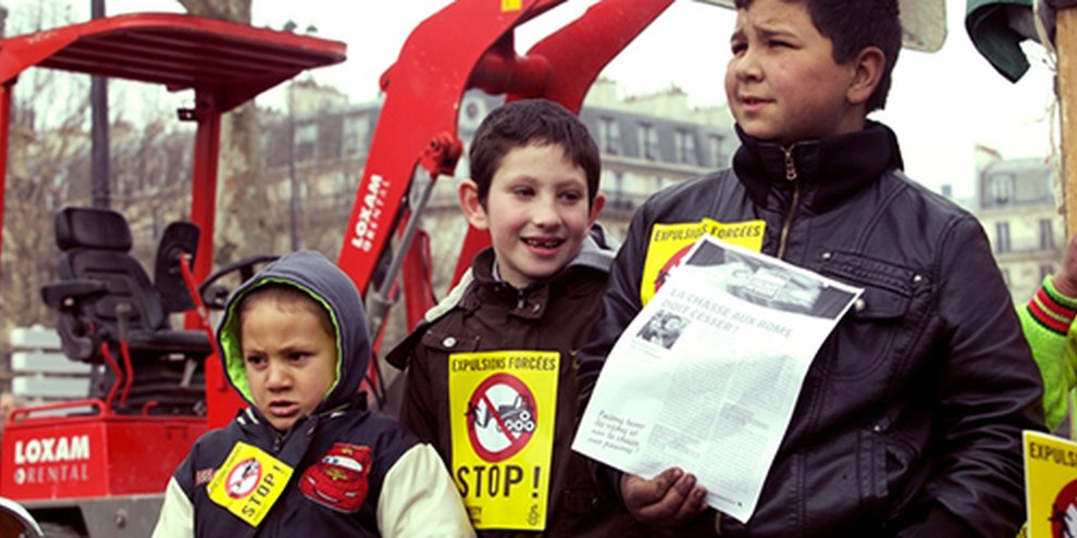 En avril 2013 avait lieu l'événement «Stop aux expulsions forcées» © Magali F. Fouquet
