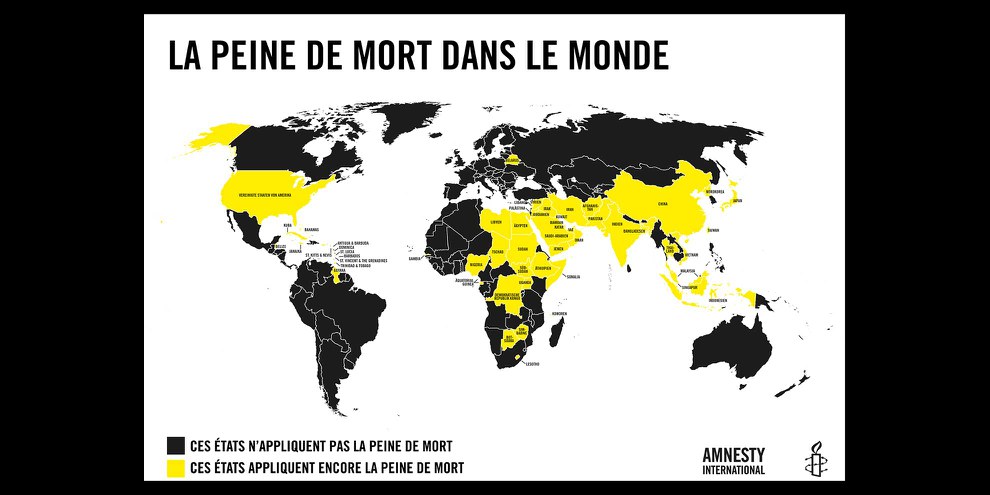 Dans le monde, les pays appliquant la peine de mort sont en diminution. © AI