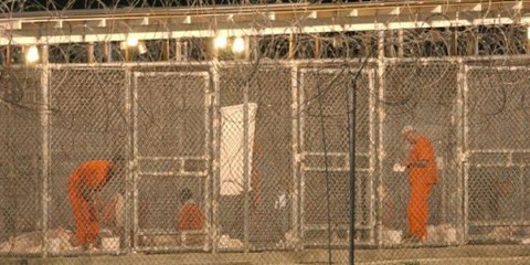 Camp X-Ray à Guantánamo Bay. | © AP