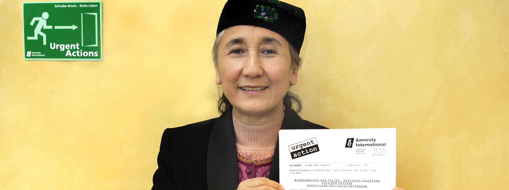 Grazie alle migliaia di lettere scritte dai soci di Amnesty, le condizioni di detenzione di Rebiya Kadeer sono migliorate. © Stephan Anderegg