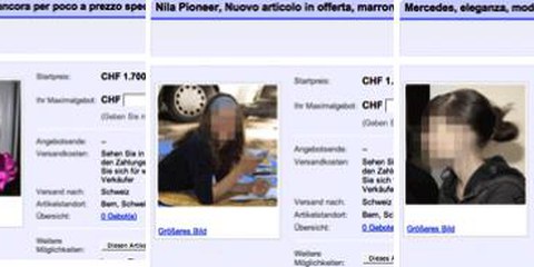 Mercedes, Nila, Toshiba... Tre giovani donne o tre articoli messi all'asta?