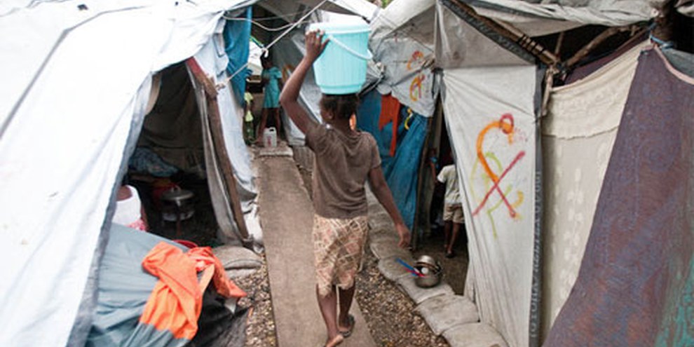 Haiti camp ©  Michael Swan 