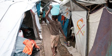 Haiti camp ©  Michael Swan 