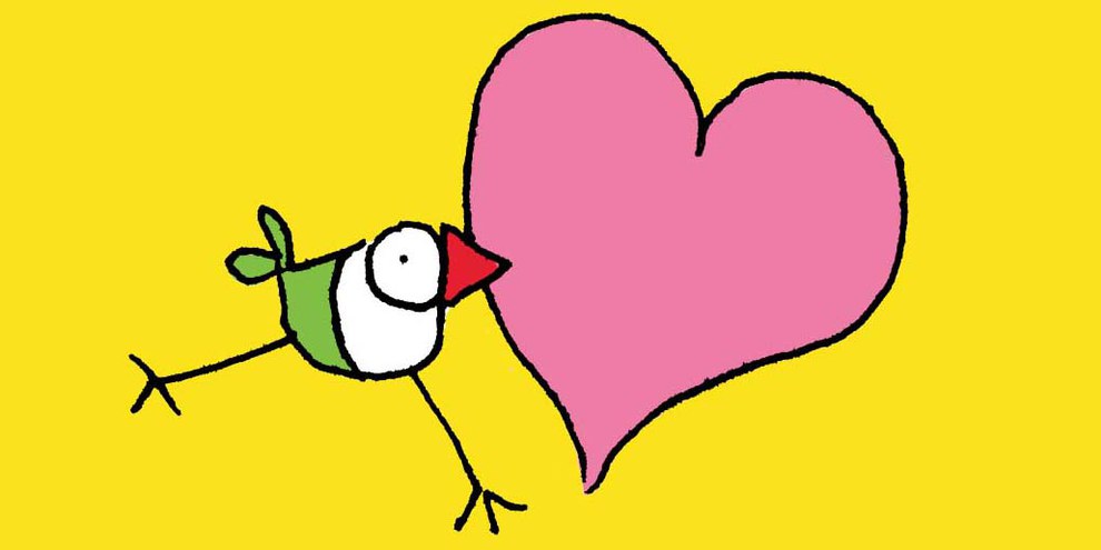 L'uccello Biriki, disegnato da Bruna Ferrazzini