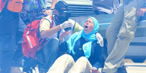  I lacrimogeni usati dallle forze di sicurezza israeliane hanno effetti devastanti sui civili © Haim Schwarczenberg 