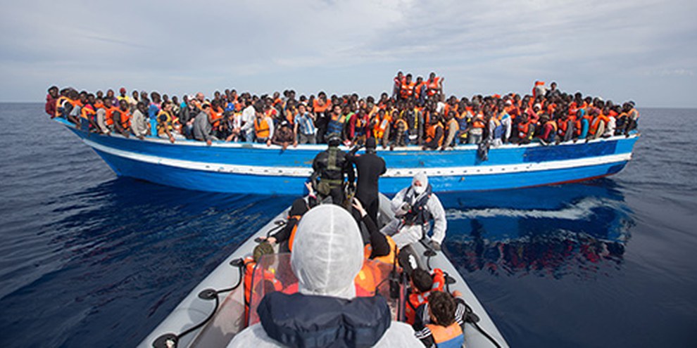 L'Italia ha salvato 140 000 migranti, ma sono ancora 2500 le persone annegate dall'inizio del 2014 | © Massimo Sestini / eyevine