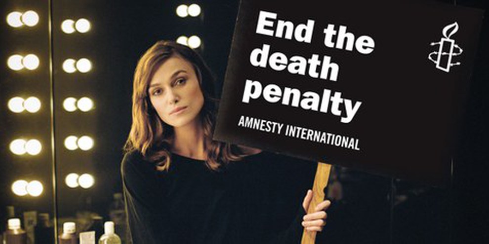 Anche l'attrice Keira Knightley chiede la fine della pena di morte| © AI/Thomas Birkett