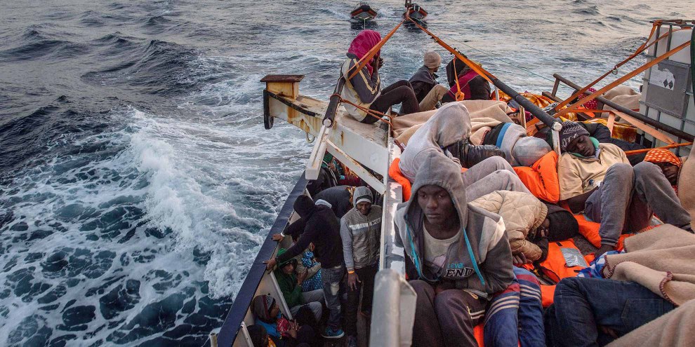 Le traversate del Mediterraneo centrale sono sempre più pericolose per le persone in cerca di protezione.  © 2017 Getty Images