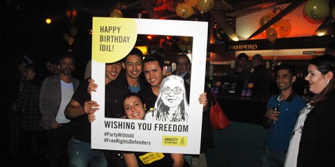 Party per Idil in Lugano. © Amnesty International