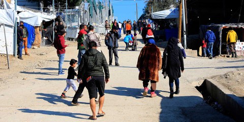 Il campo di Moria, a Lesbo (Grecia) © Giorgos Moutafis/Amnesty International