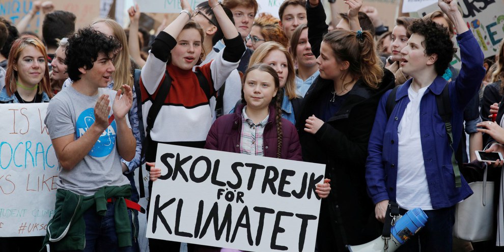 L’attivista svedese per il clima Greta Thunberg durante una manifestazione tenutasi a Parigi per chiedere misure urgenti per lottare contro i mutamenti climatici © REUTERS/Philippe Wojazer