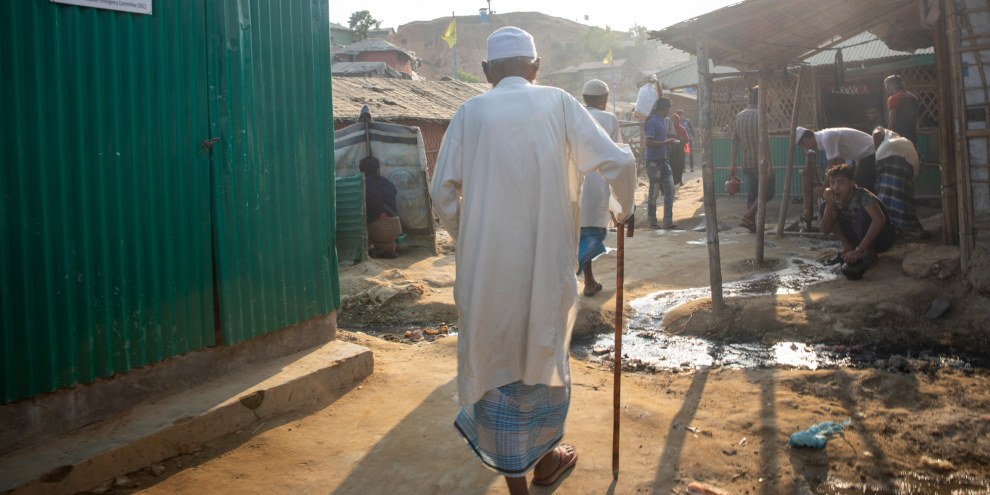 In un campo di rifugiati Rohingya in Bangladesh. © Amnesty/Reza Shahriar Rahman