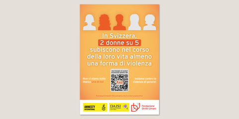 “Non ci siamo tutte, manca una di noi” - campagna di sensibilizzazione