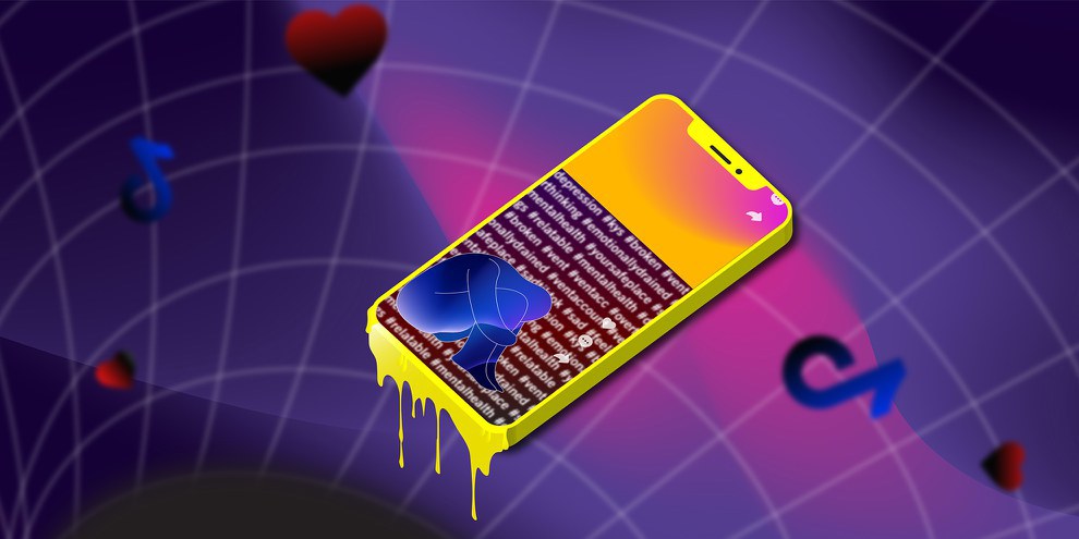 TikTok propone ai giovani contenuti che possono nuocere alla loro salute mentale. © Suki Law
